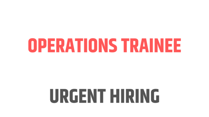 We Are Hiring Operations Analyst For A Leading E-Commerce Brand