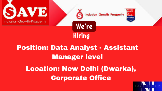 join as a Data Analyst in SAVE Solutions Private Limited